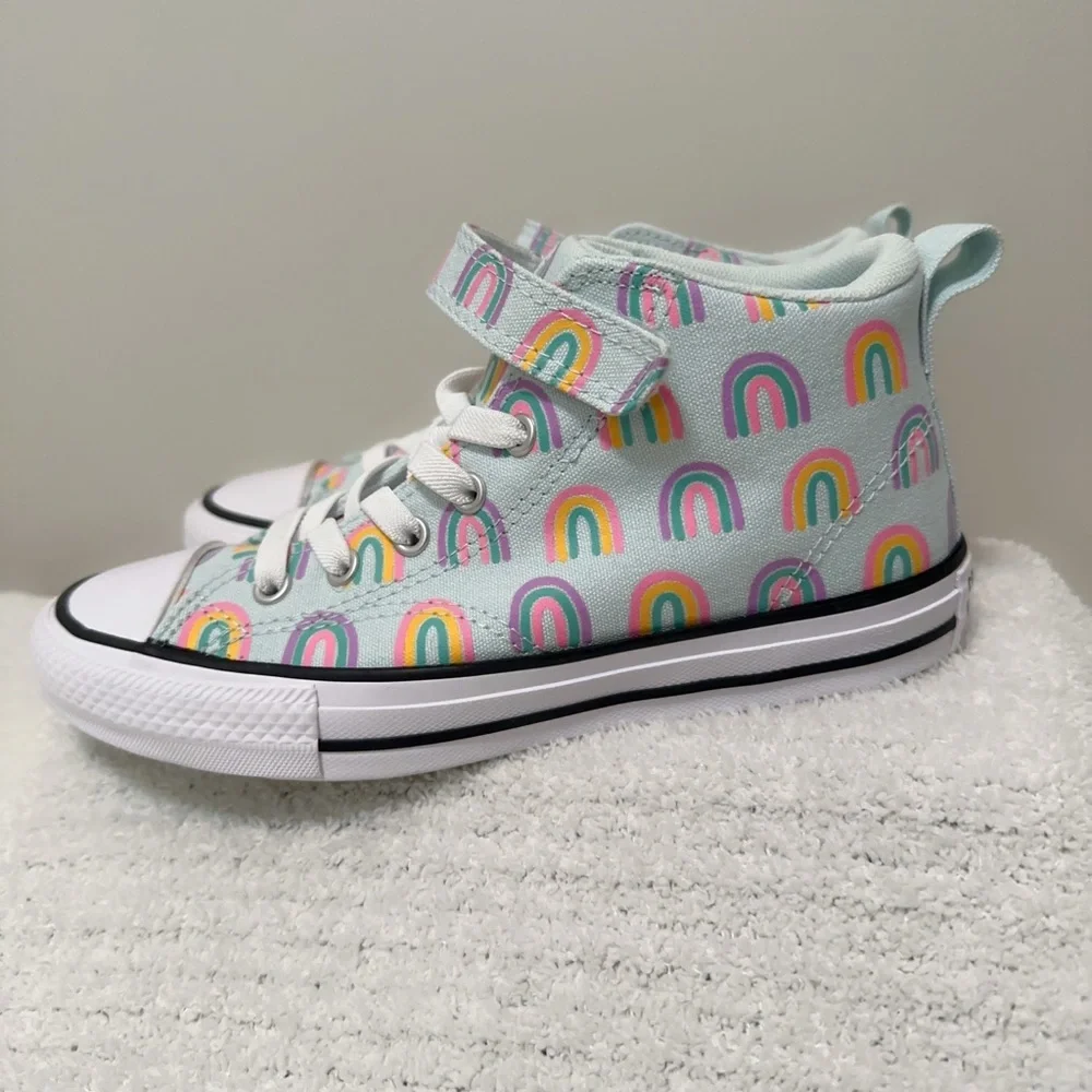 Converse Chuck Taylor All Stars Rainbows Pastel Mid-Top Canvas Sneakers